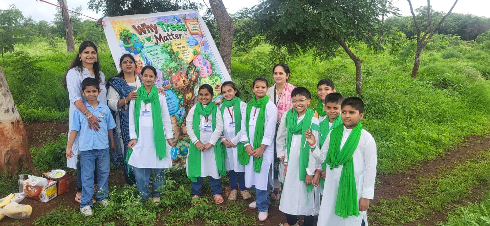Tree Guard Setup & Watering Commitment for 3-Year Growth